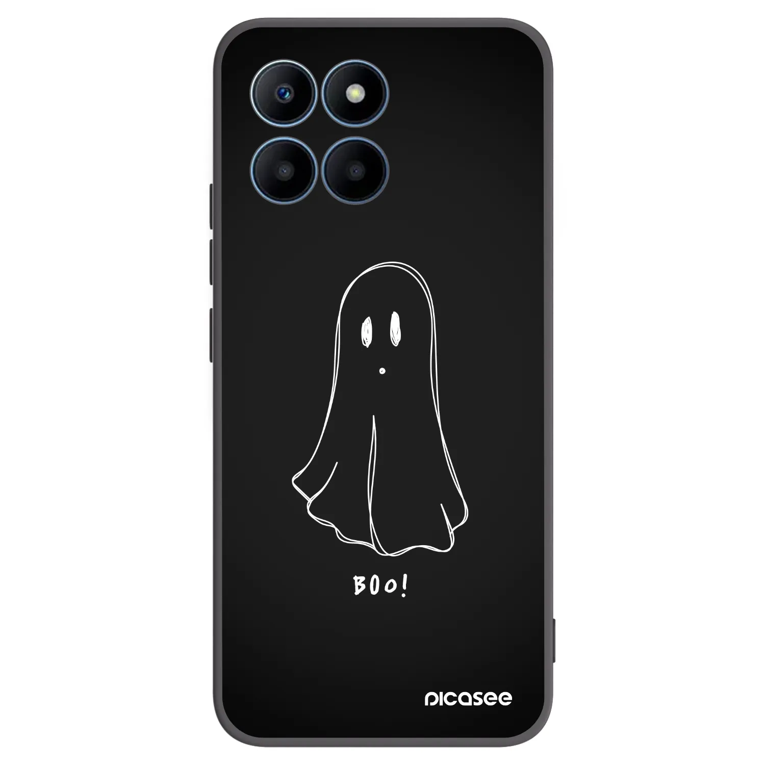 Picasee Honor 70 Lite Hülle - Schwarzes Silikon - Ghost 2
