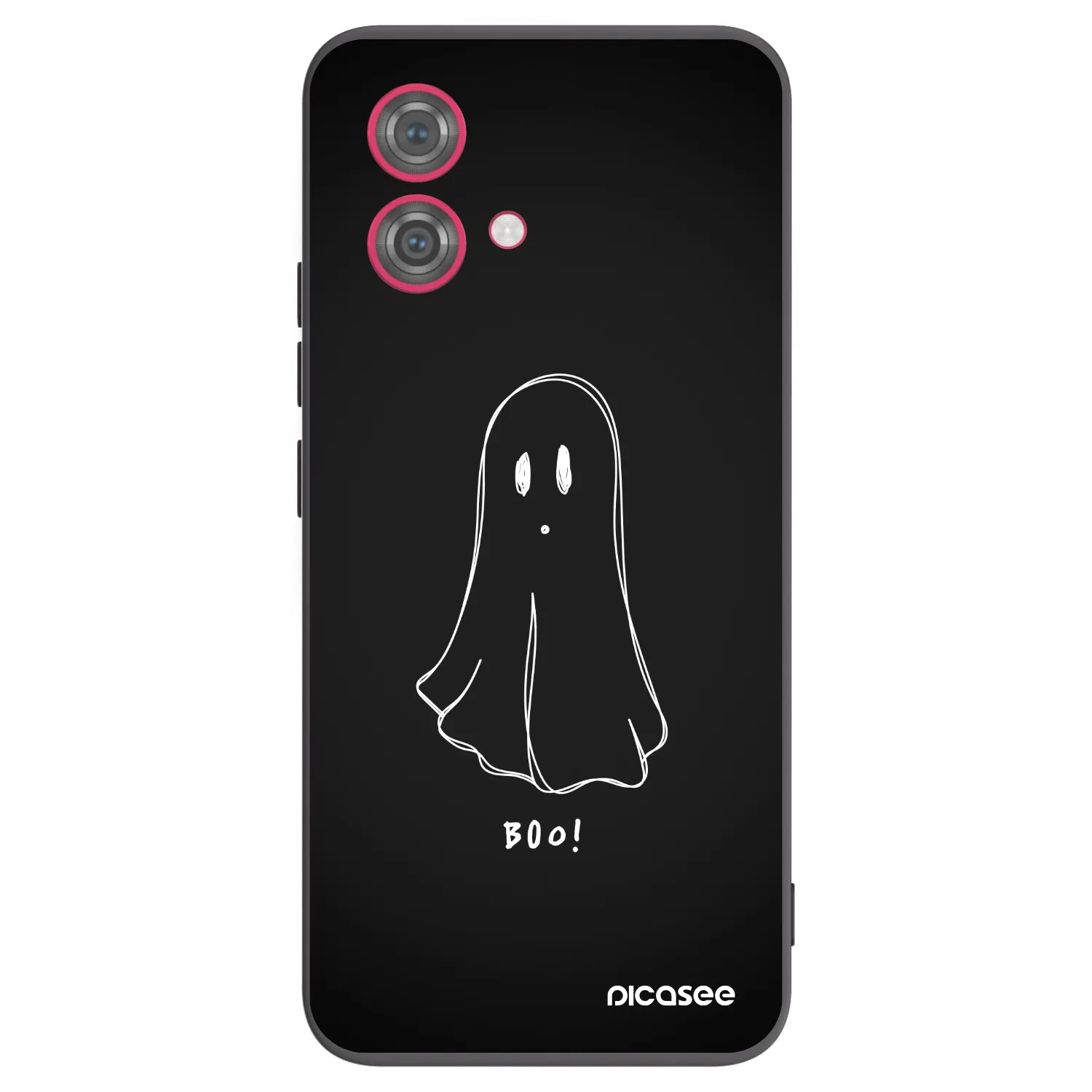 Picasee Motorola Moto G84 5G Hülle - Schwarzes Silikon - Ghost 2