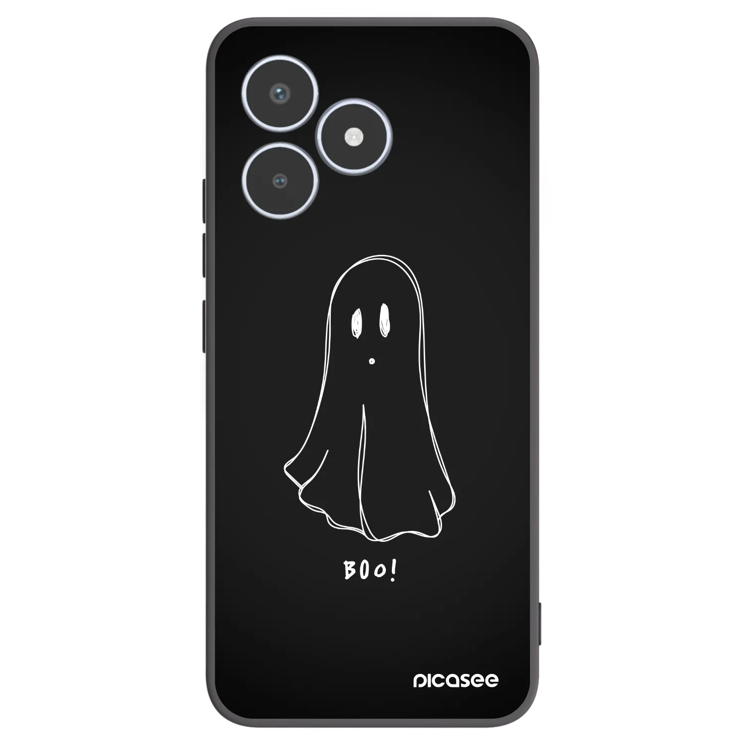 Picasee Realme C53 Hülle - Schwarzes Silikon - Ghost 2