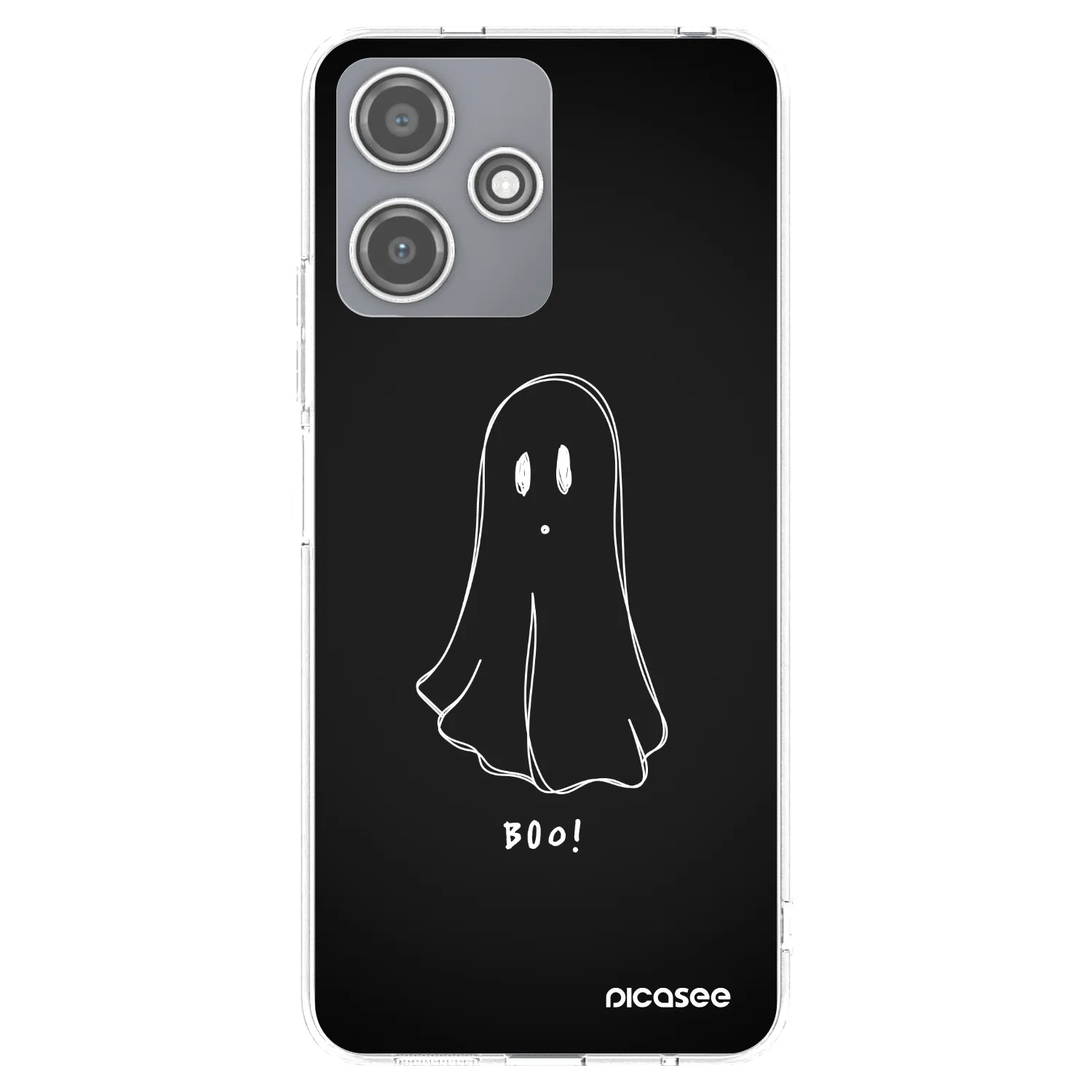 Picasee Xiaomi Redmi 12 5G Hülle - Transparentes Silikon - Ghost 2