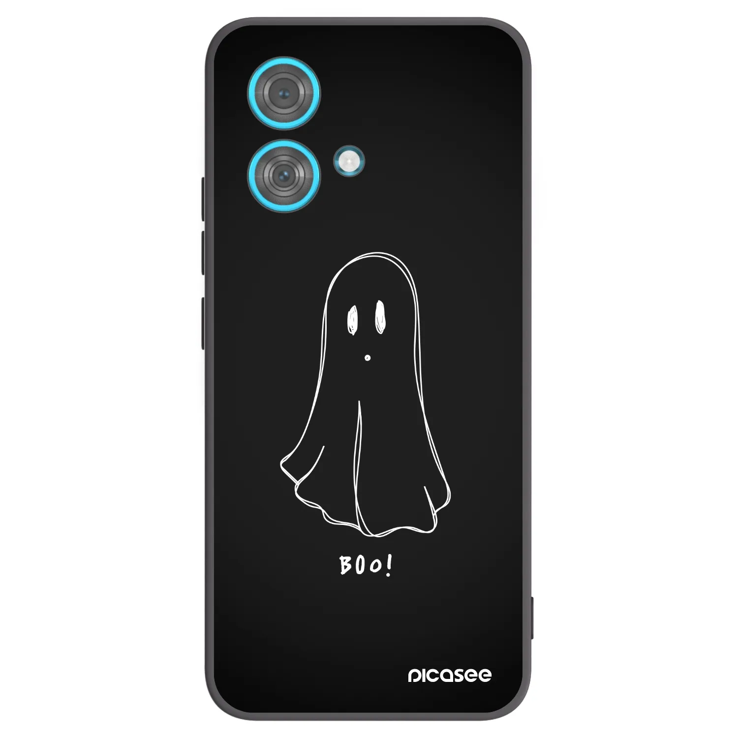 Picasee Motorola Edge 40 Neo Hülle - Schwarzes Silikon - Ghost 2
