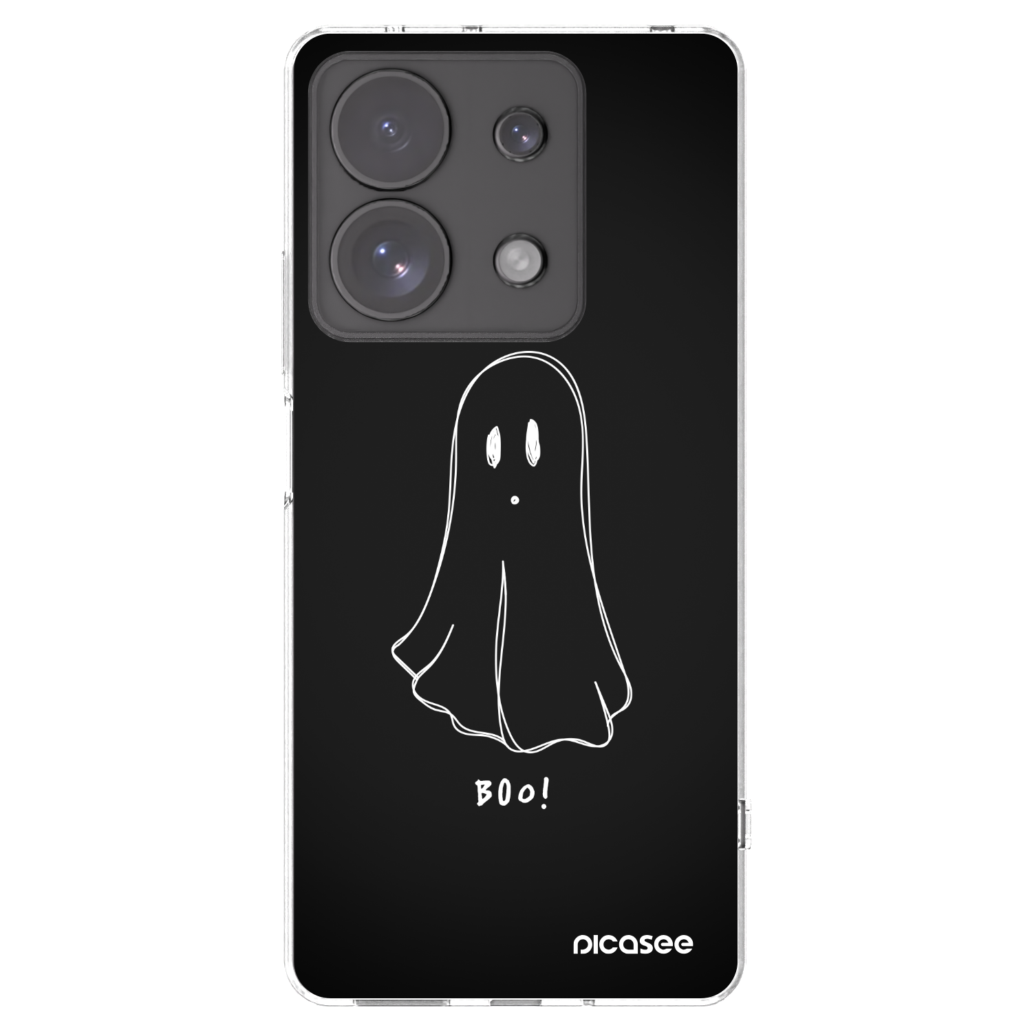 Picasee Xiaomi Redmi Note 13 Pro 4G Hülle - Transparentes Silikon - Ghost 2