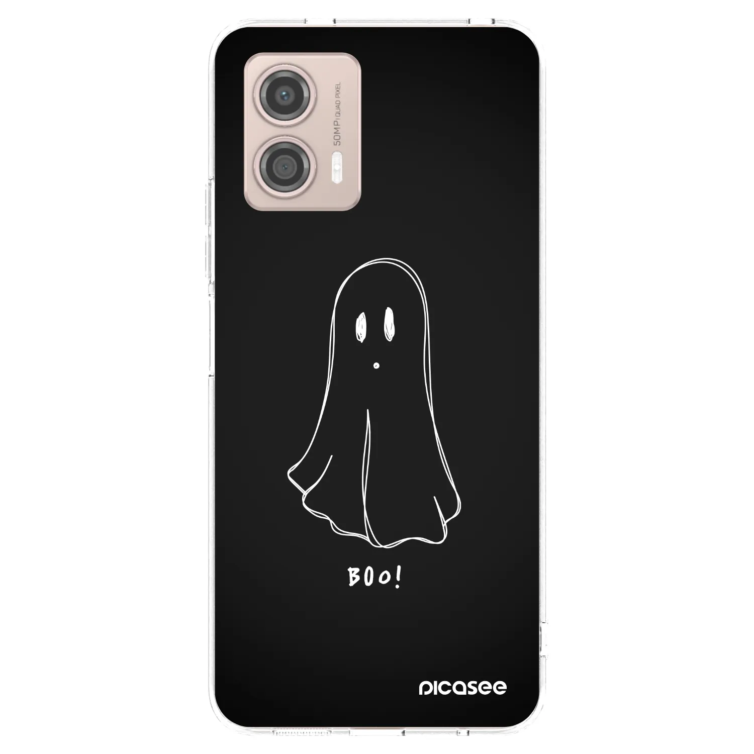 Picasee Motorola Moto G53 5G Hülle - Transparentes Silikon - Ghost 2