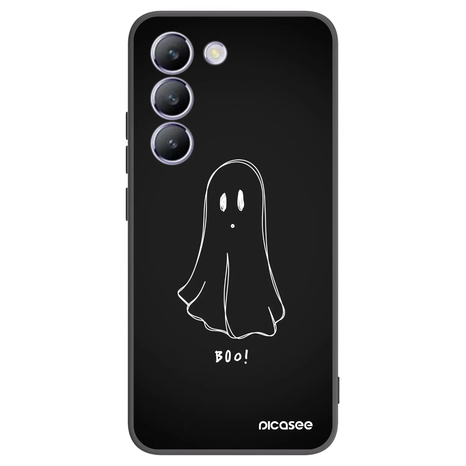 Picasee Vivo V40 SE 5G Hülle - Schwarzes Silikon - Ghost 2