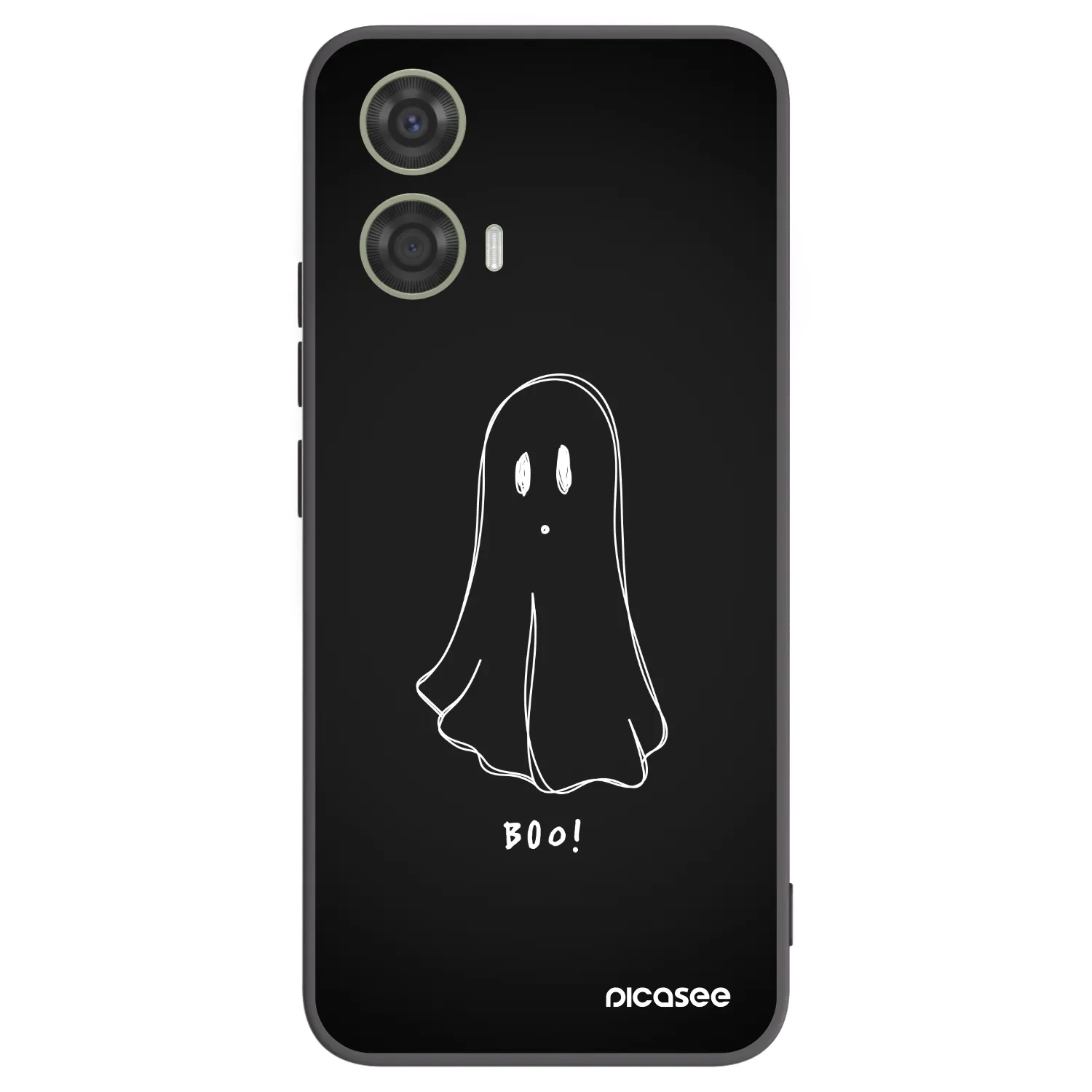 Picasee Motorola Moto G24 Hülle - Schwarzes Silikon - Ghost 2