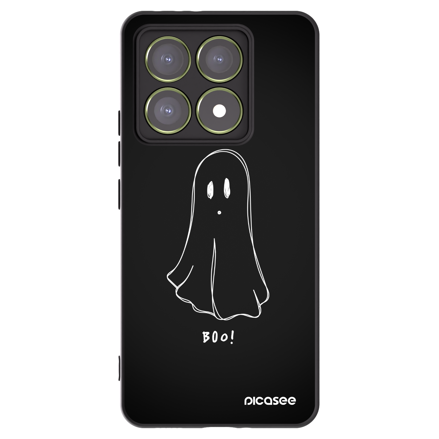 Picasee Xiaomi 14T Hülle - Schwarzes Silikon - Ghost 2