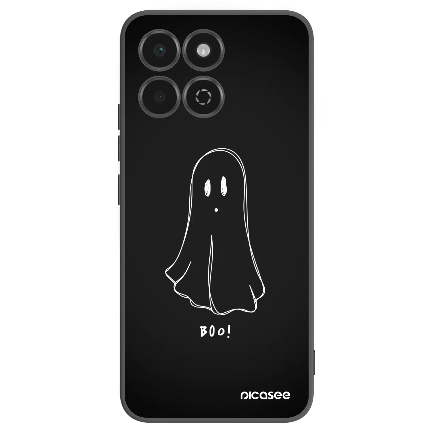 Picasee Honor 200 Smart 5G Hülle - Schwarzes Silikon - Ghost 2