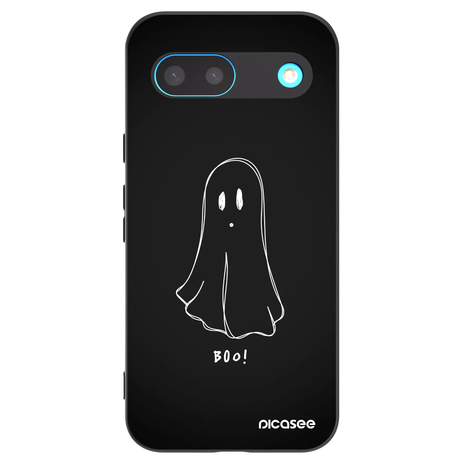 Picasee Google Pixel 8 Hülle - Schwarzes Silikon - Ghost 2