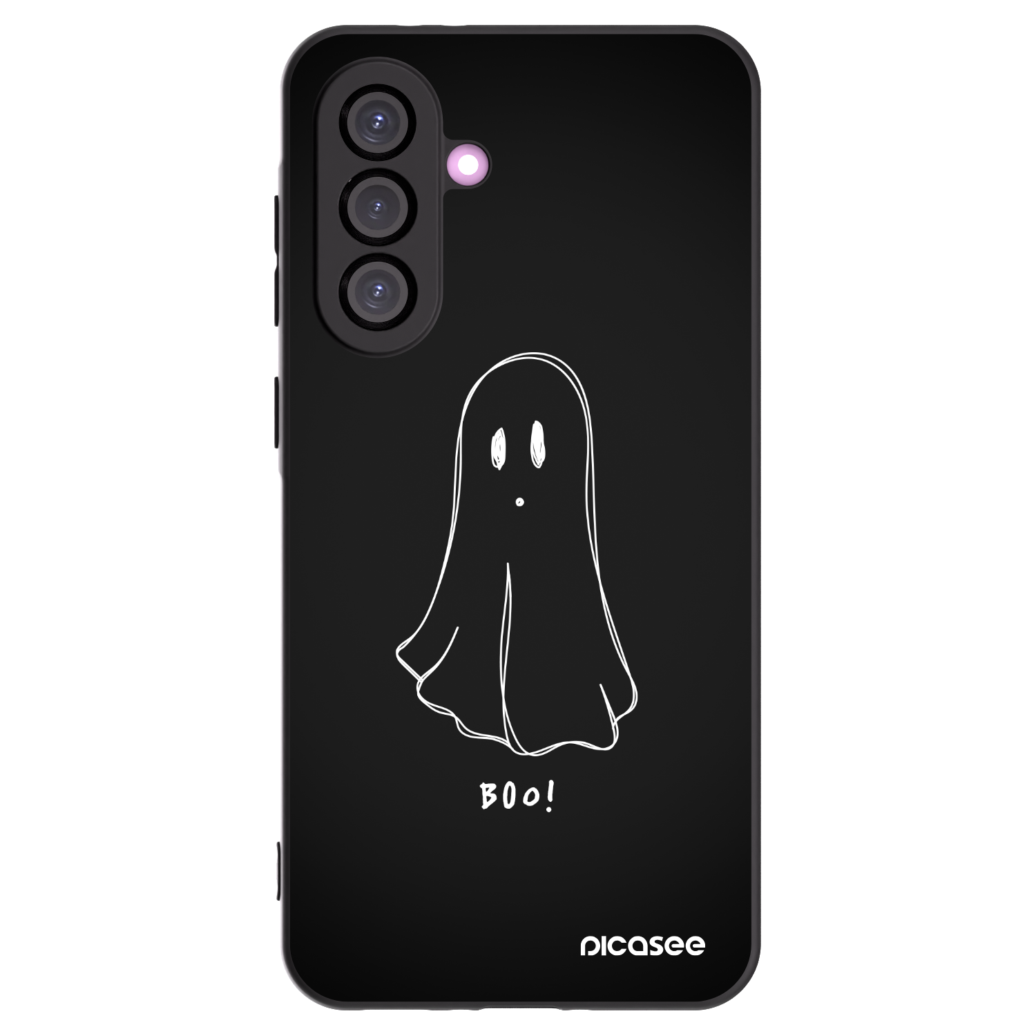 Picasee Samsung Galaxy A36 5G Hülle - Schwarzes Silikon - Ghost 2