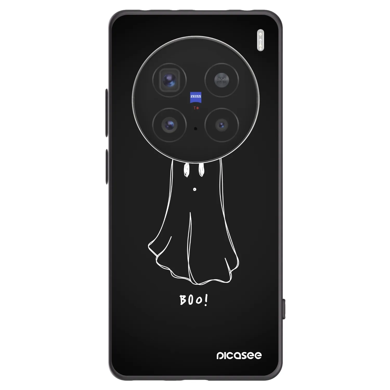 Picasee Vivo X200 Pro Hülle - Schwarzes Silikon - Ghost 2
