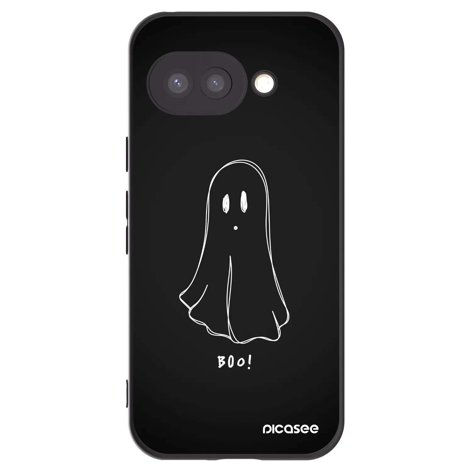 Picasee Google Pixel 9a Hülle - Schwarzes Silikon - Ghost 2