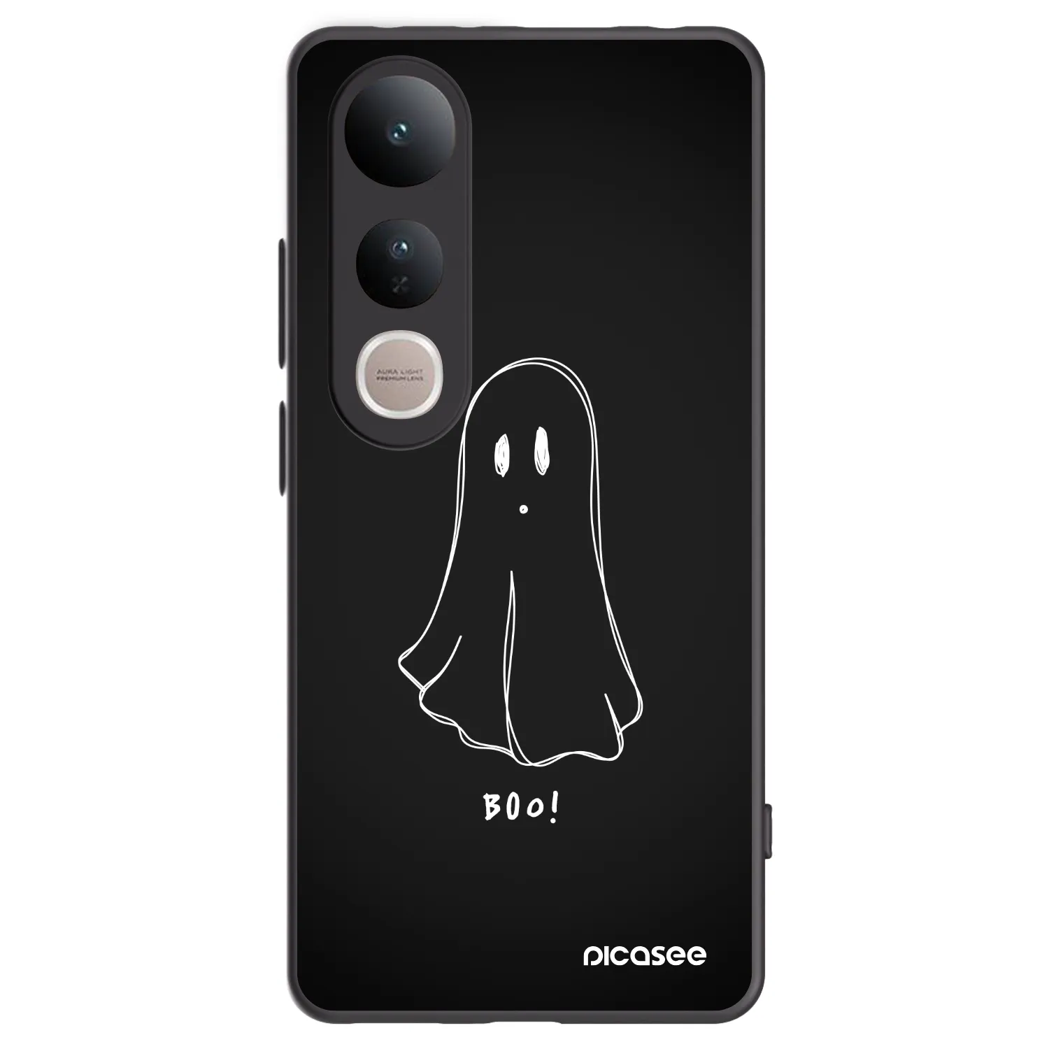 Picasee Vivo V50 Lite 5G Hülle - Schwarzes Silikon - Ghost 2