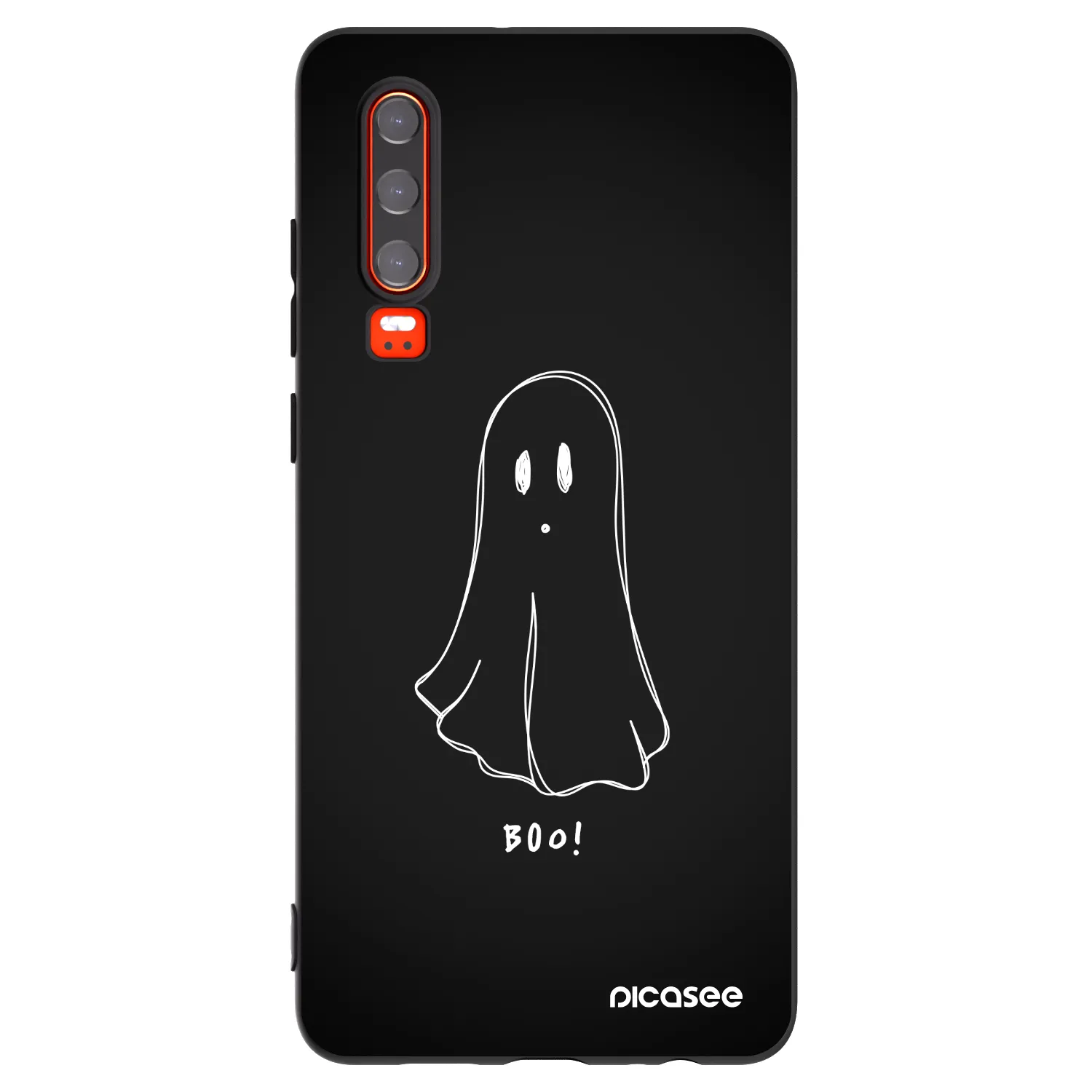 Picasee Huawei P30 Hülle - Schwarzes Silikon - Ghost 2
