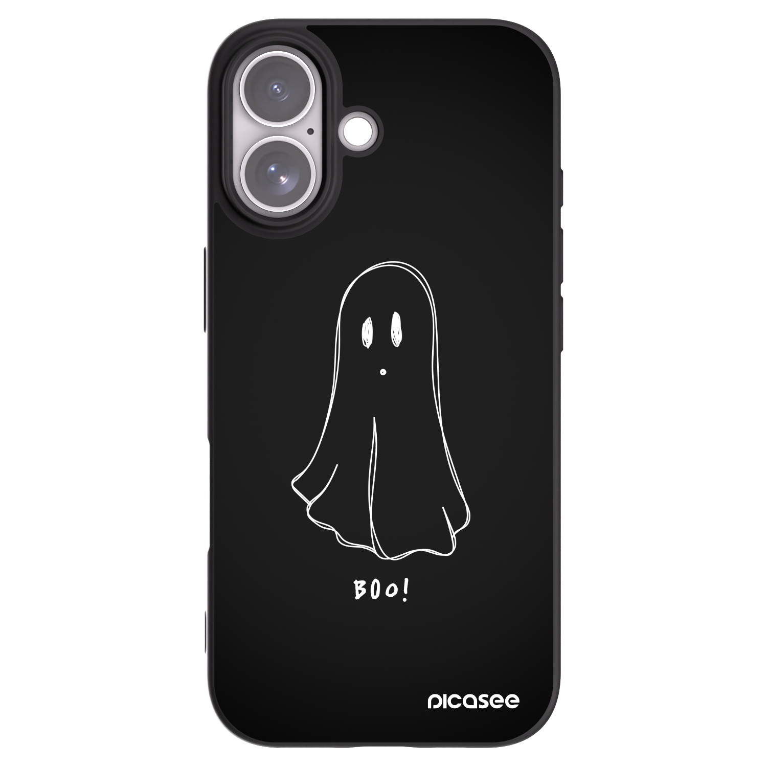 Picasee Apple iPhone 17 Hülle - Schwarzes Silikon - Ghost 2
