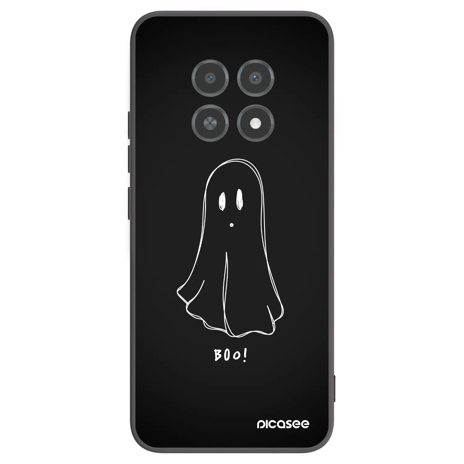 Picasee Realme 12X Hülle - Schwarzes Silikon - Ghost 2