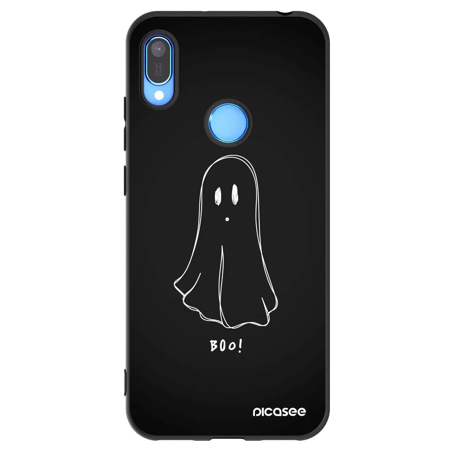 Picasee Huawei Y6 2019 Hülle - Schwarzes Silikon - Ghost 2