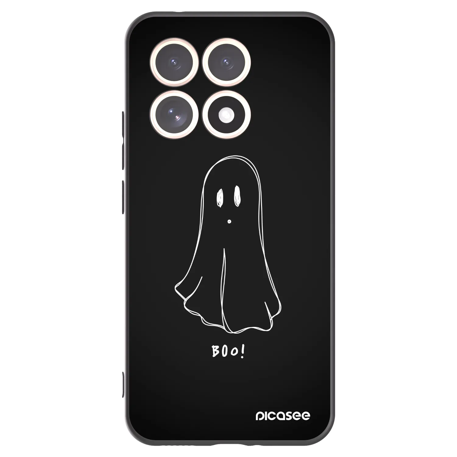 Picasee Xiaomi 15T Hülle - Schwarzes Silikon - Ghost 2