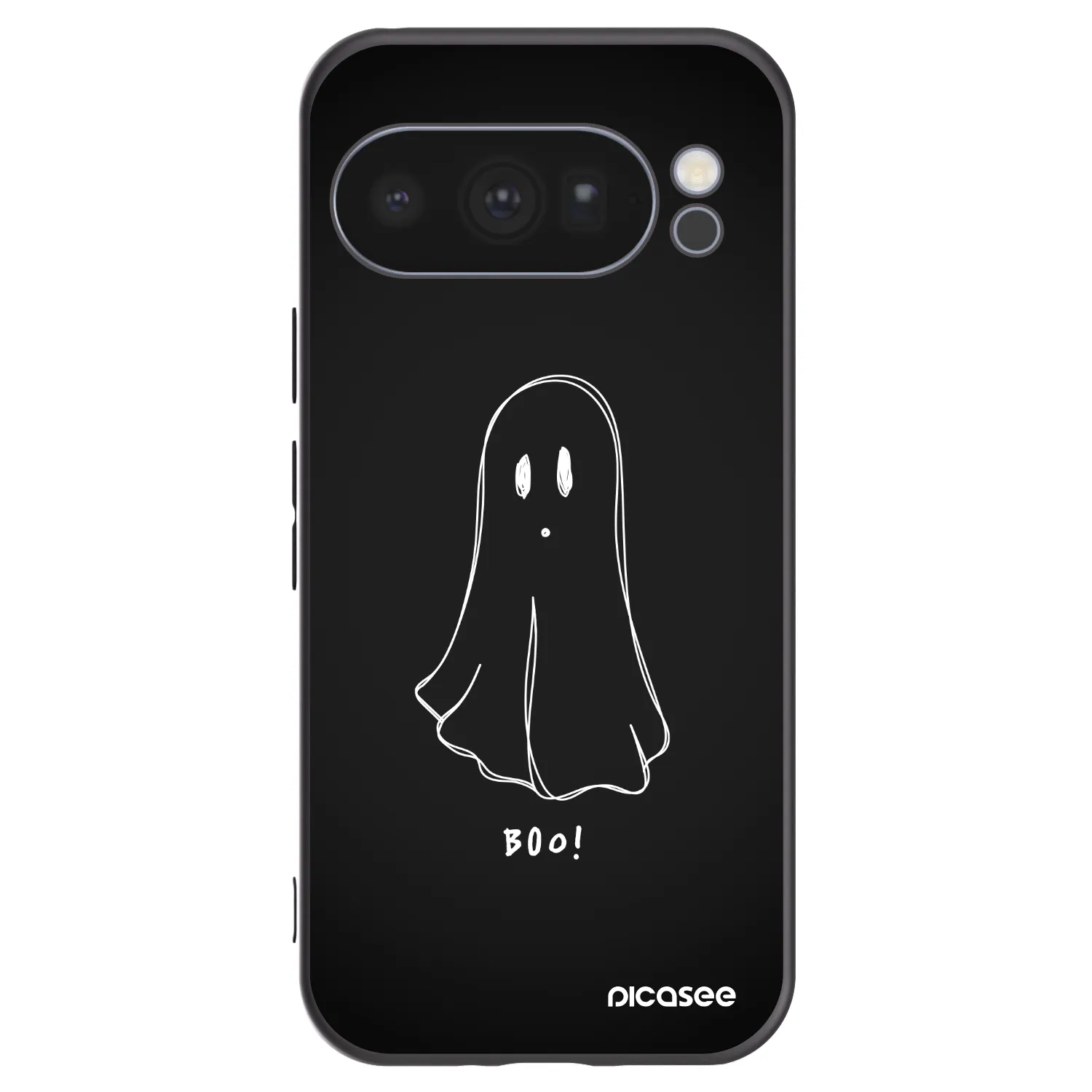 Picasee Google Pixel 10 Pro Hülle - Schwarzes Silikon - Ghost 2