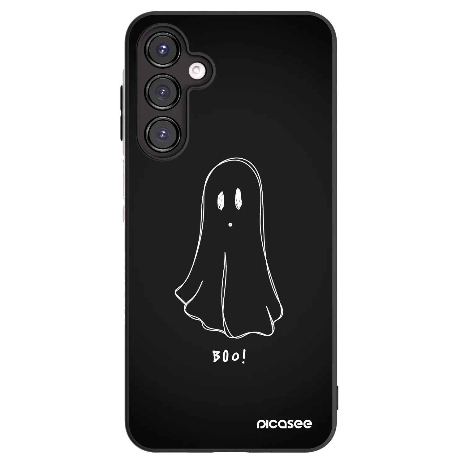 Picasee Samsung Galaxy A16 4G Hülle - Schwarzes Silikon - Ghost 2