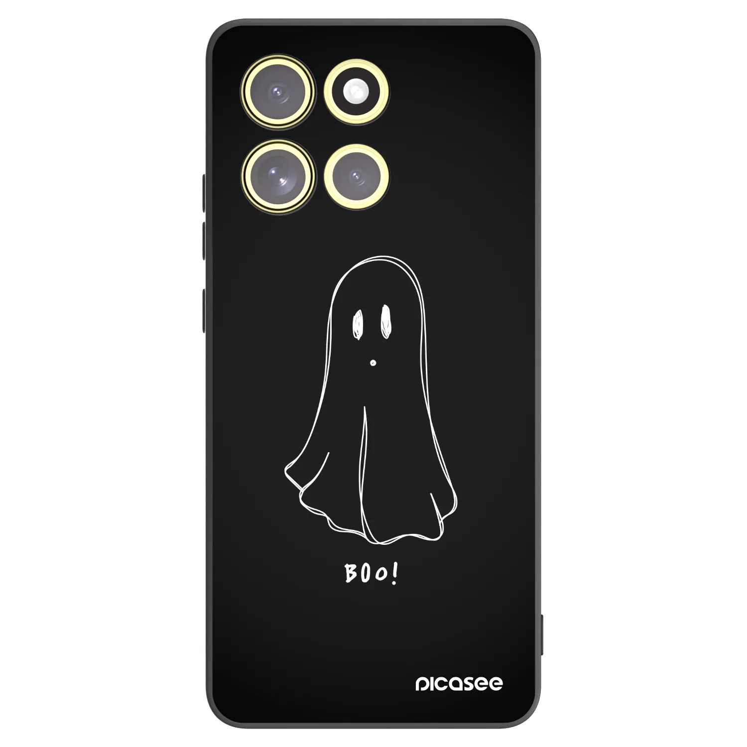Picasee Motorola Moto G86 Power 5G Hülle - Schwarzes Silikon - Ghost 2