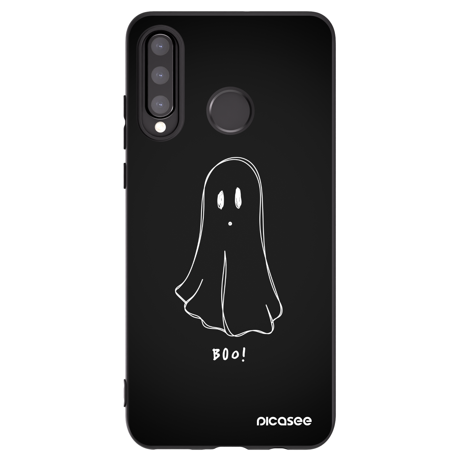 Picasee Huawei P30 Lite Hülle - Schwarzes Silikon - Ghost 2