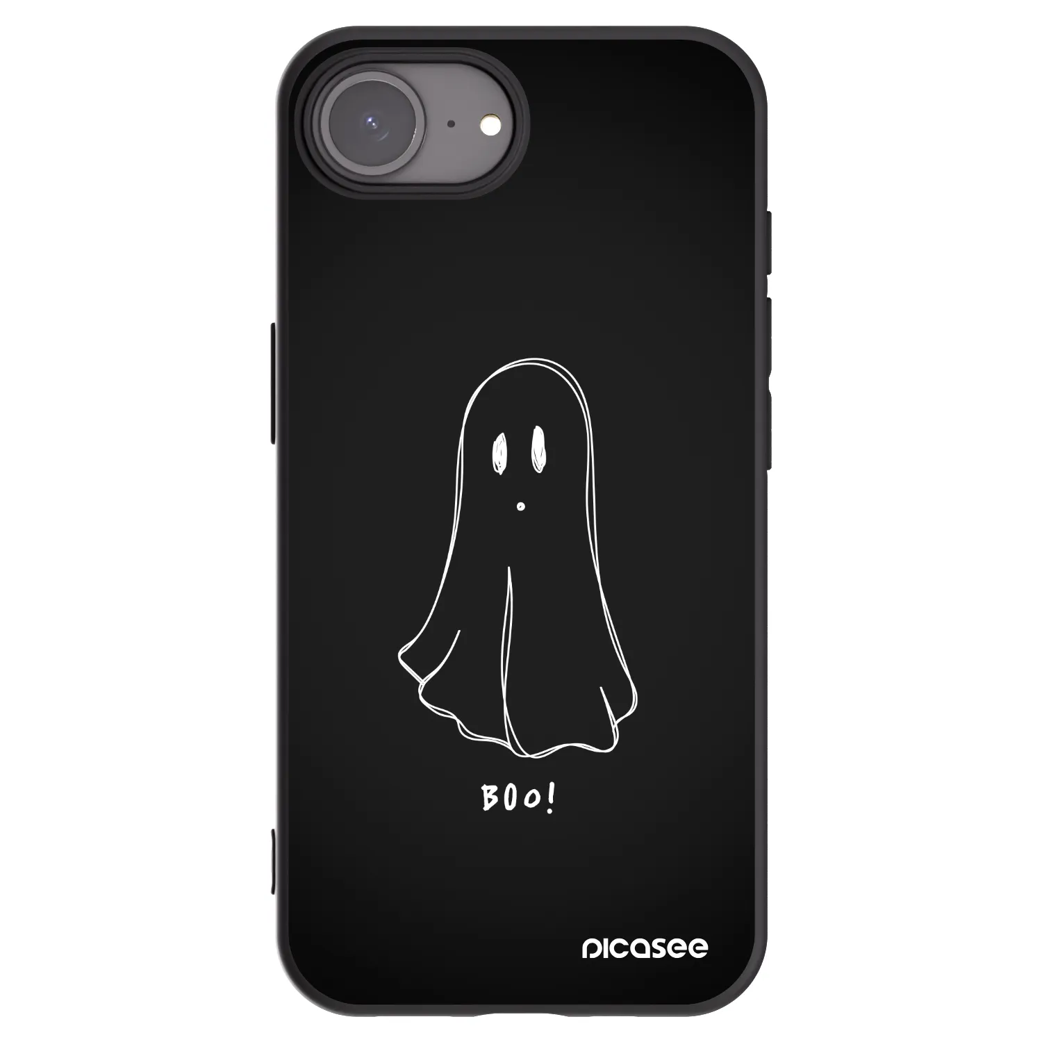 Picasee Apple iPhone 17e Hülle - Schwarzes Silikon - Ghost 2