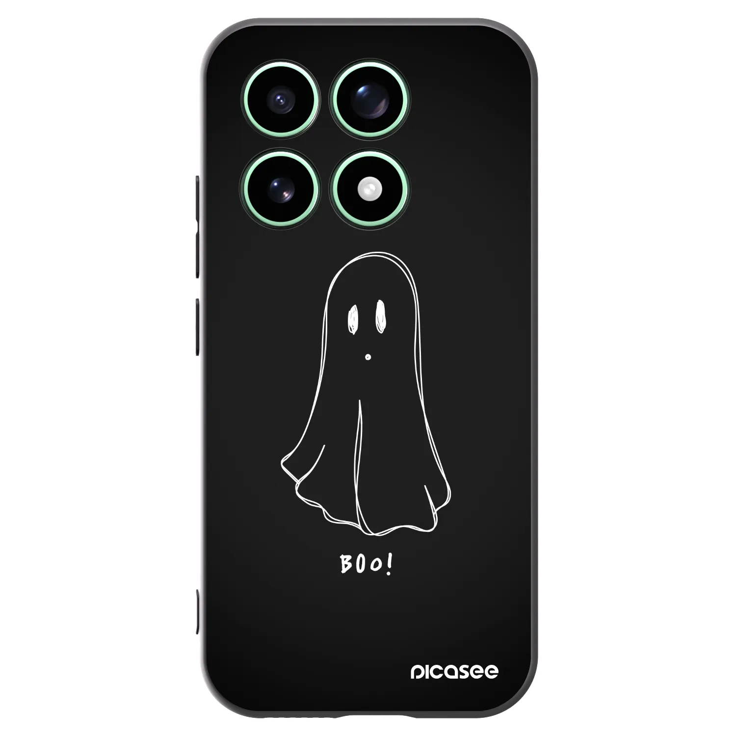 Picasee Xiaomi 17 Hülle - Schwarzes Silikon - Ghost 2