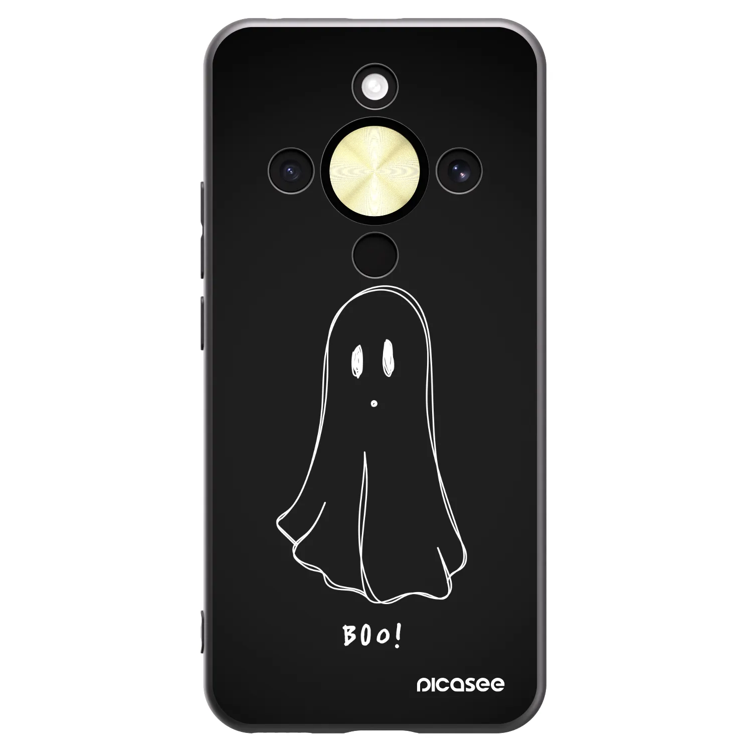 Picasee Honor Magic8 Lite 5G Hülle - Schwarzes Silikon - Ghost 2