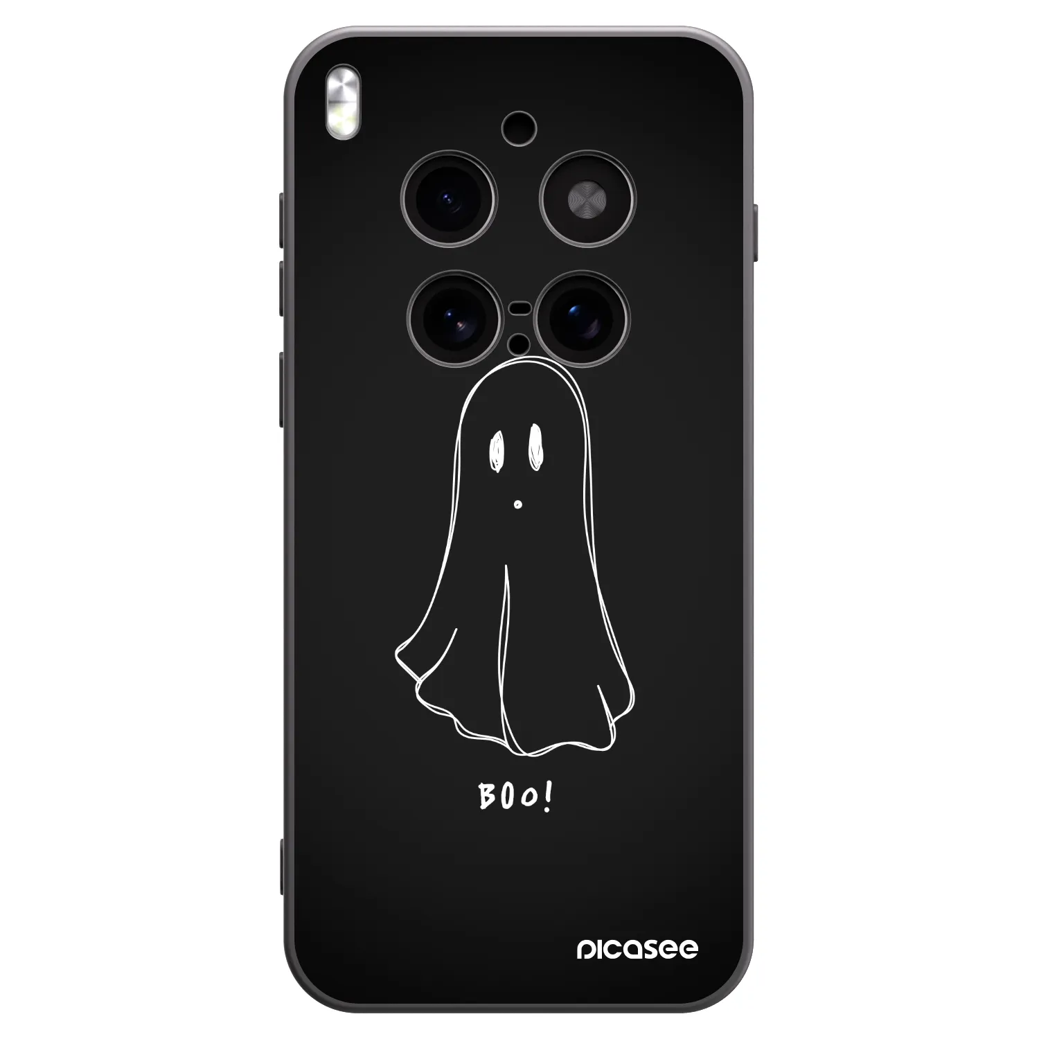 Picasee Vivo X300 Pro Hülle - Schwarzes Silikon - Ghost 2