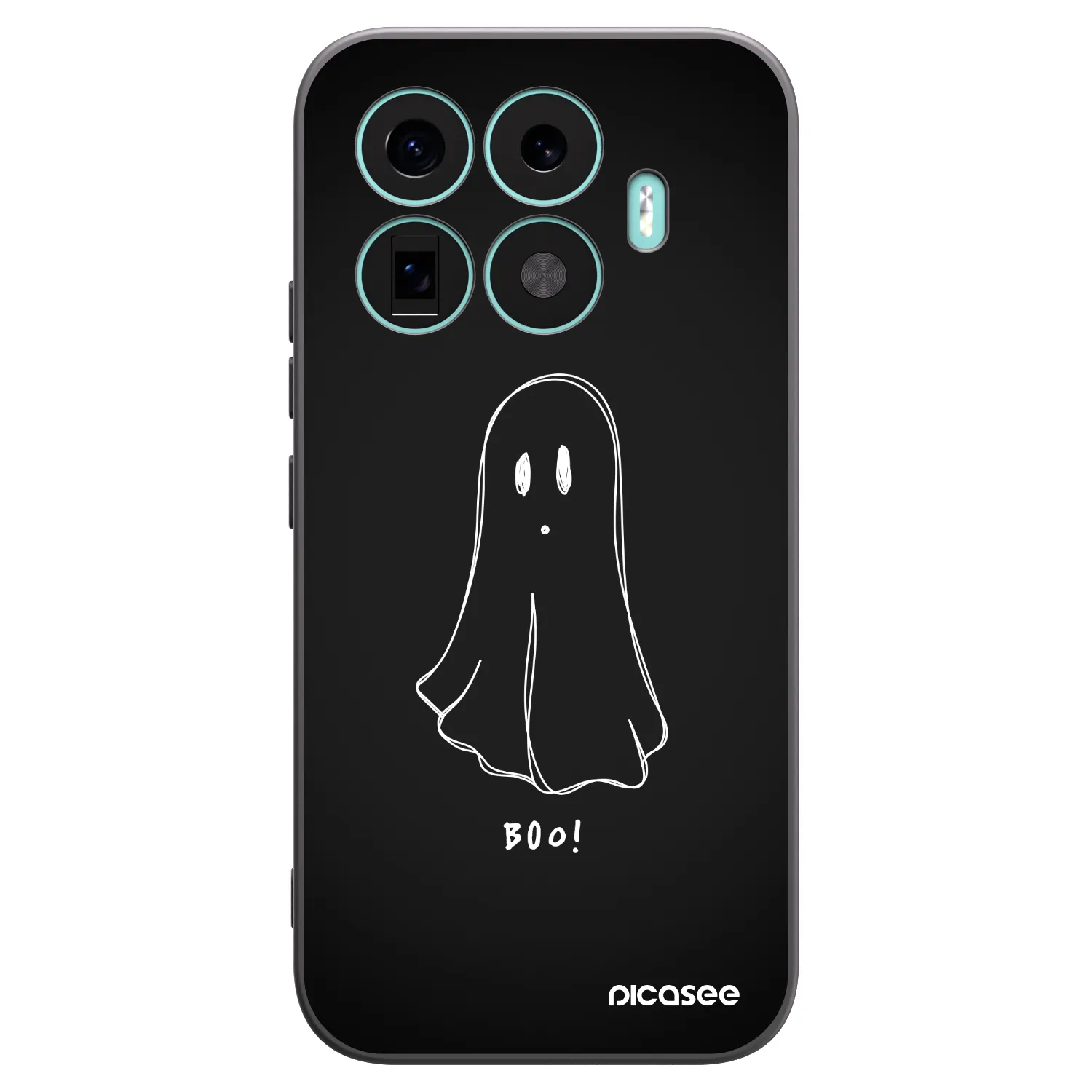 Picasee Xiaomi 17T Hülle - Schwarzes Silikon - Ghost 2