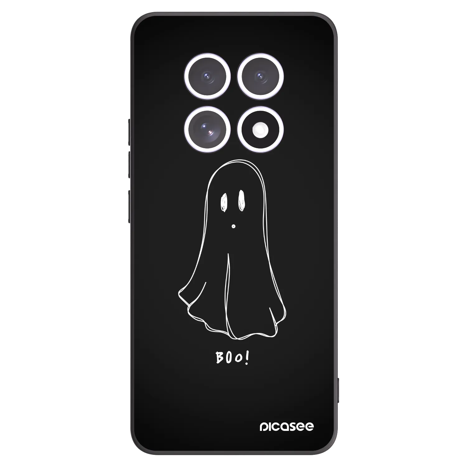 Picasee Xiaomi Redmi Note 15 5G Hülle - Schwarzes Silikon - Ghost 2
