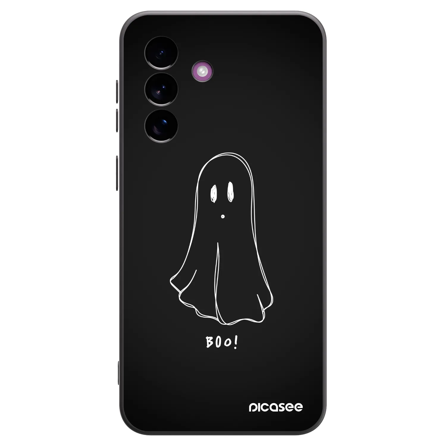 Picasee Samsung Galaxy A37 Hülle - Schwarzes Silikon - Ghost 2