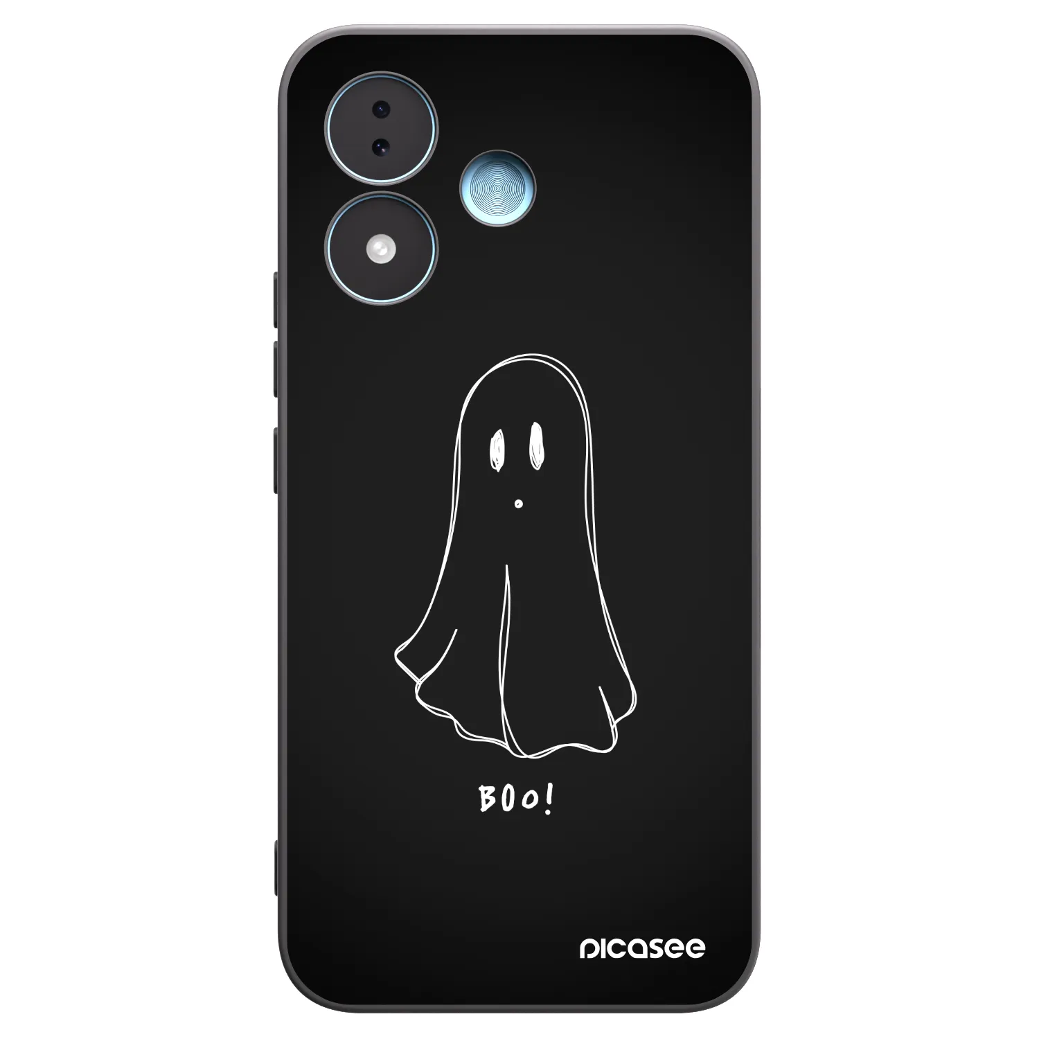 Picasee Xiaomi Redmi Note 17 5G Hülle - Schwarzes Silikon - Ghost 2
