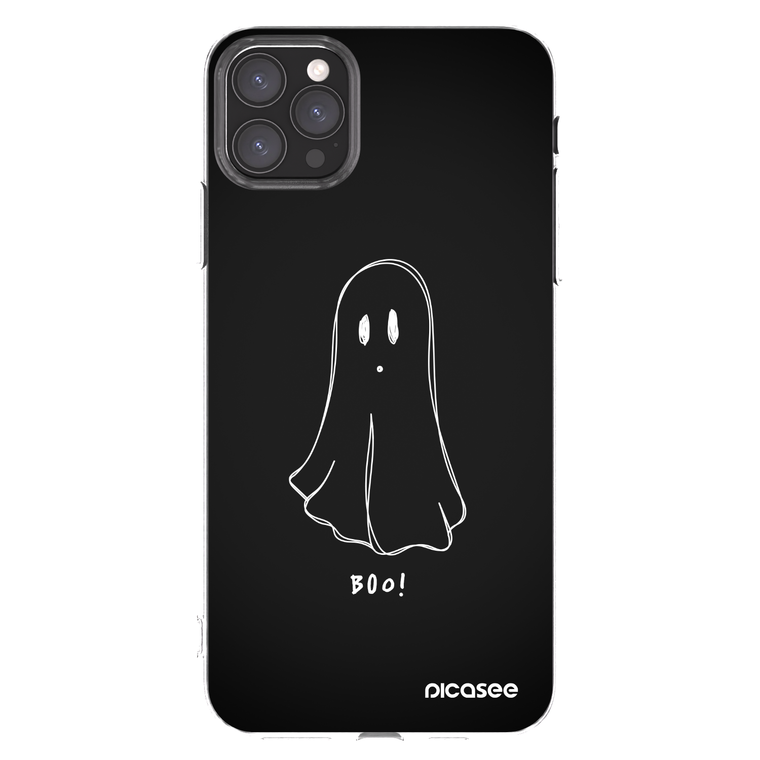 Picasee Apple iPhone 11 Pro Max Hülle - Transparentes Silikon - Ghost 2