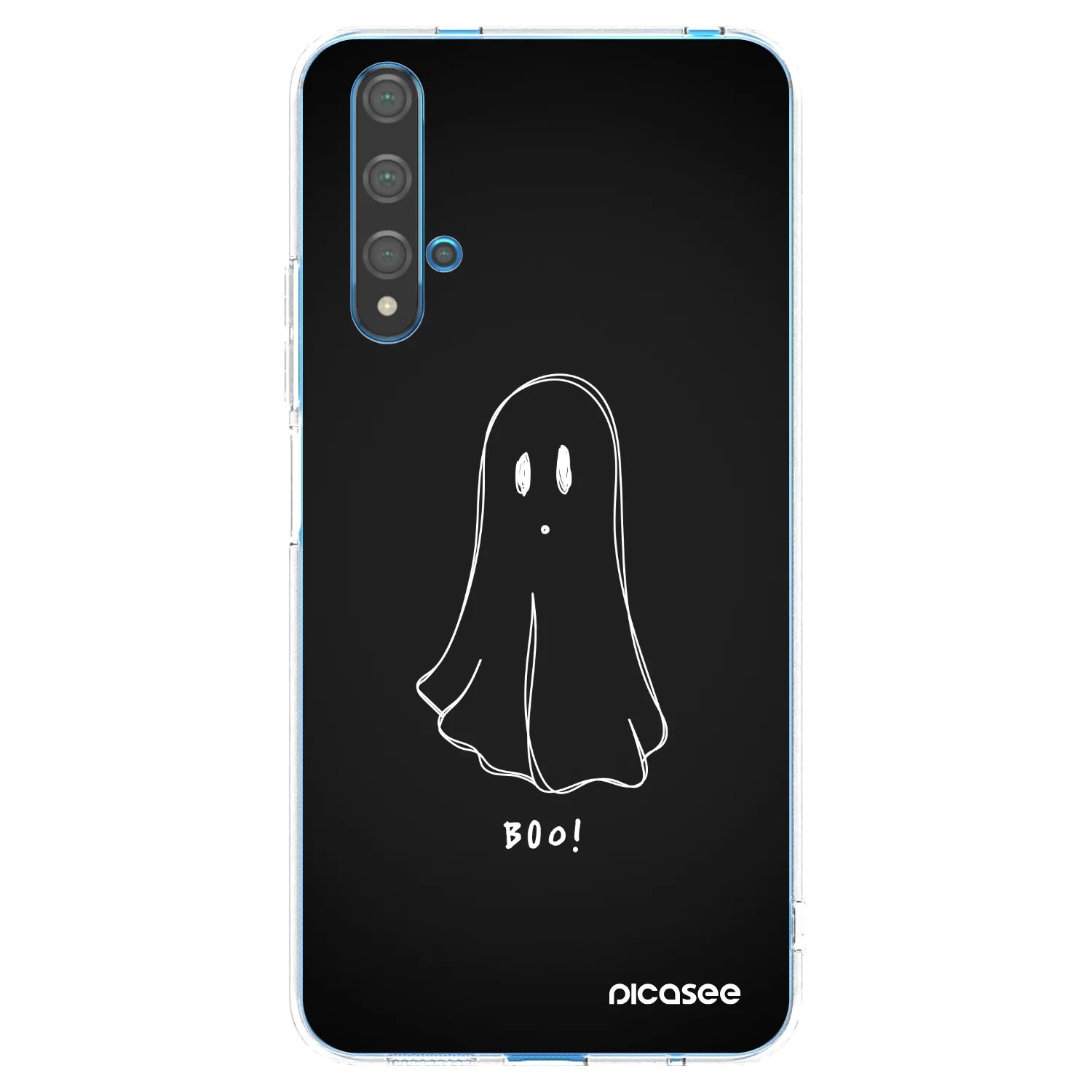Picasee Huawei Nova 5T Hülle - Transparentes Silikon - Ghost 2