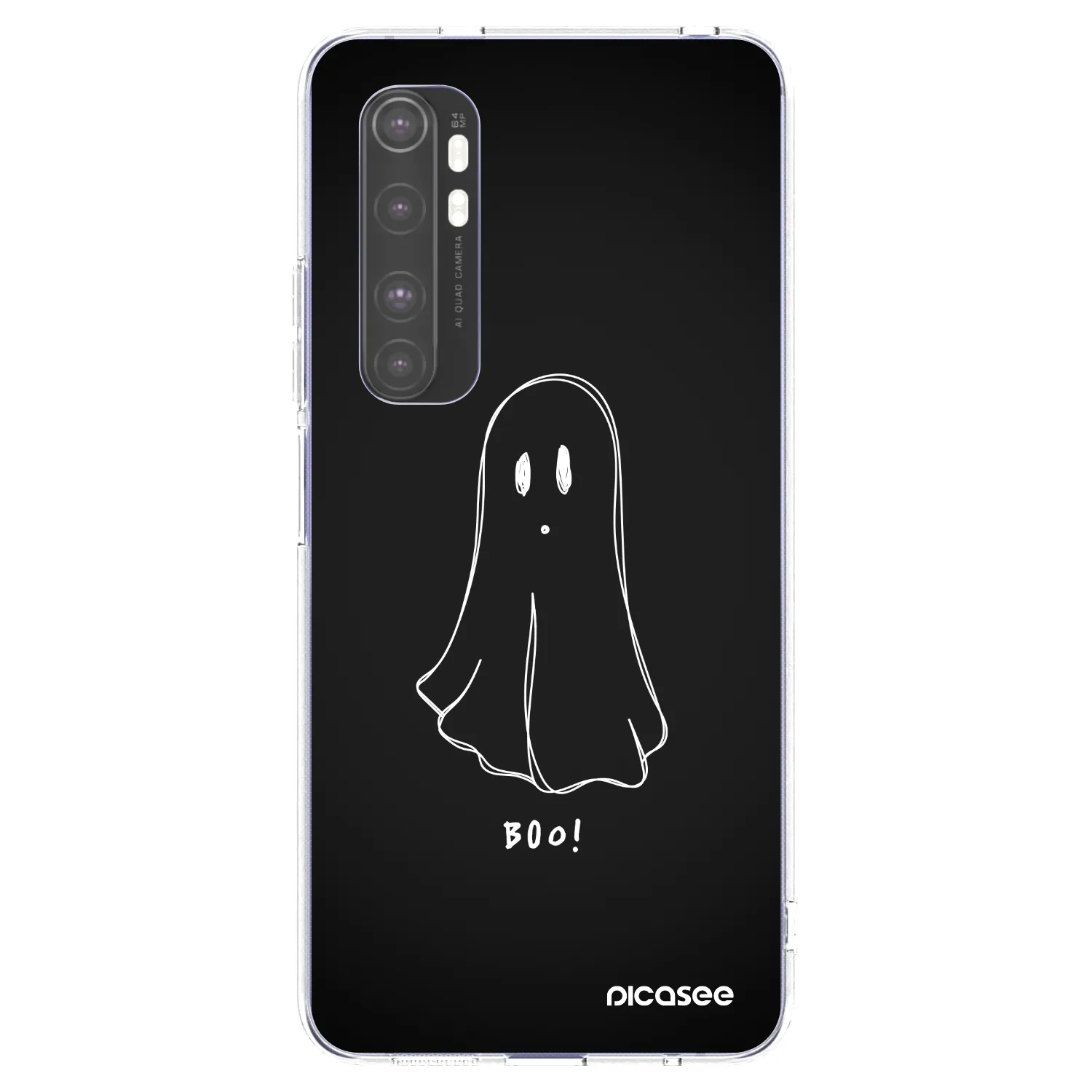Picasee Xiaomi Mi Note 10 Lite Hülle - Transparentes Silikon - Ghost 2