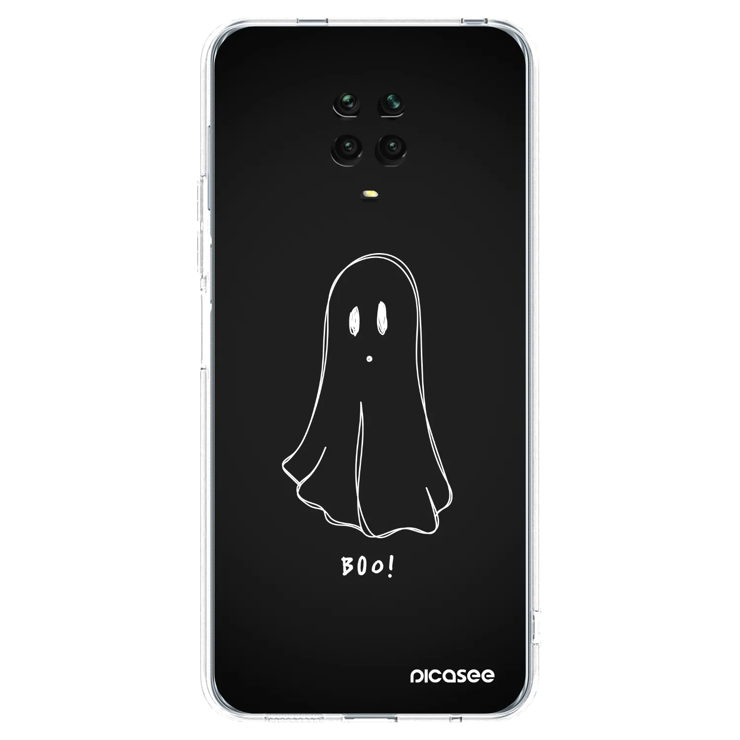 Picasee Xiaomi Redmi Note 9S Hülle - Transparentes Silikon - Ghost 2