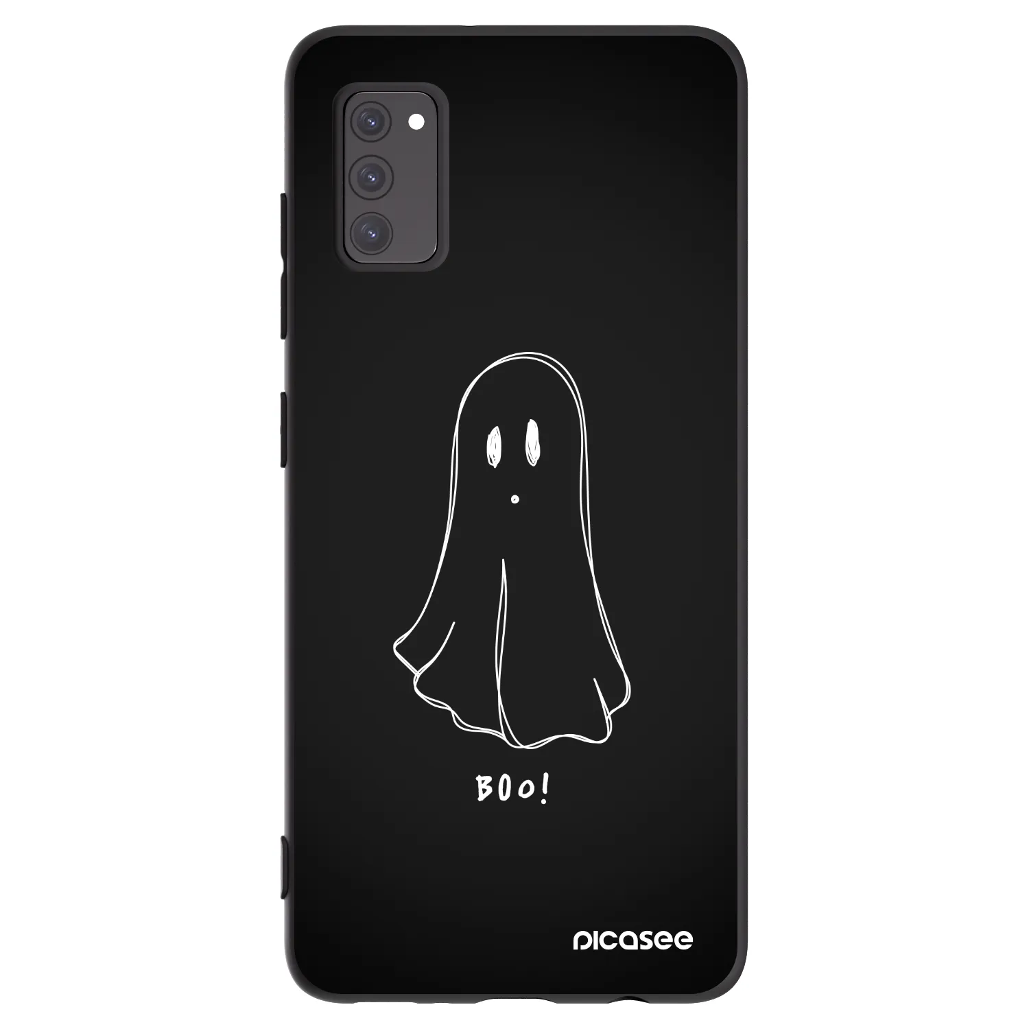 Picasee Samsung Galaxy A41 A415F Hülle - Schwarzes Silikon - Ghost 2