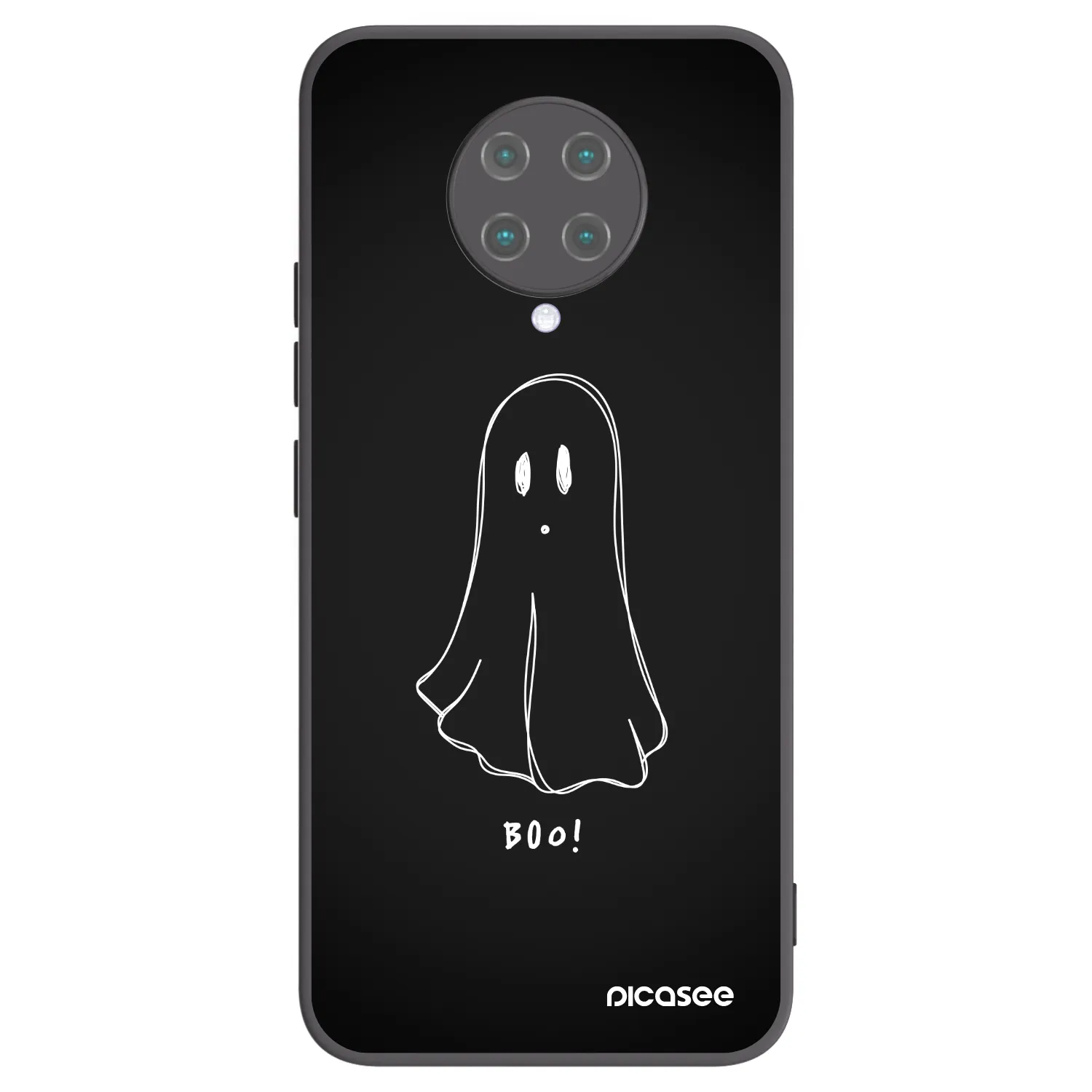 Picasee Xiaomi Poco F2 Pro Hülle - Schwarzes Silikon - Ghost 2