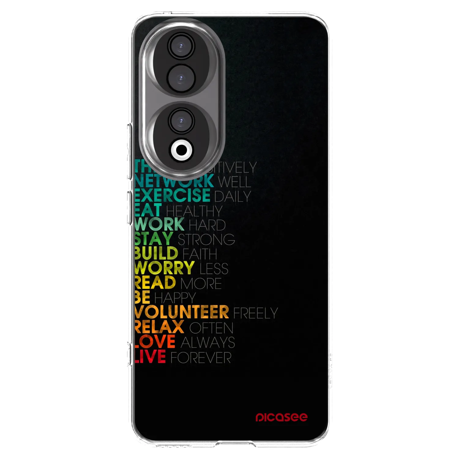 Picasee Honor 90 5G Hülle - Transparentes Silikon - Motto life