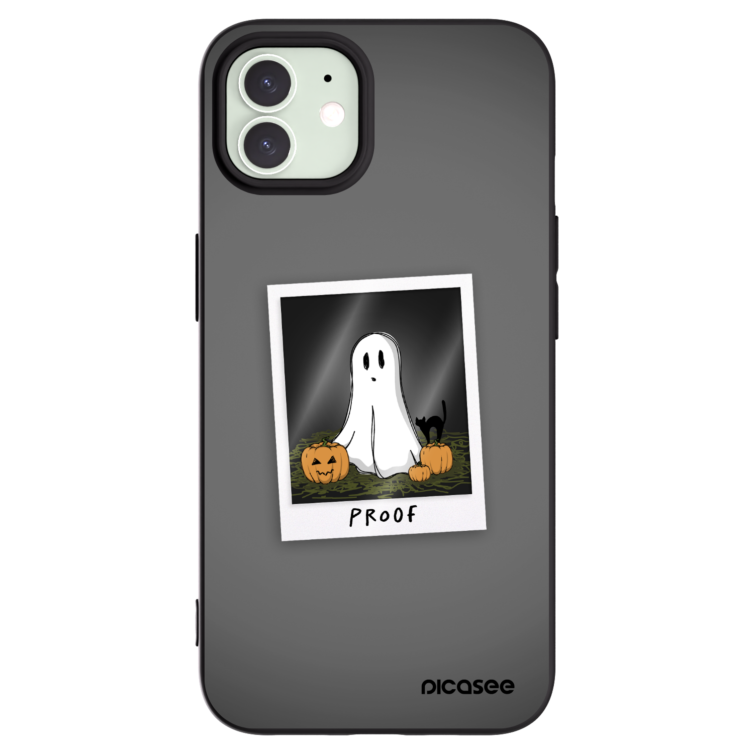 Picasee Apple iPhone 12 Hülle - Schwarzes Silikon - Proof