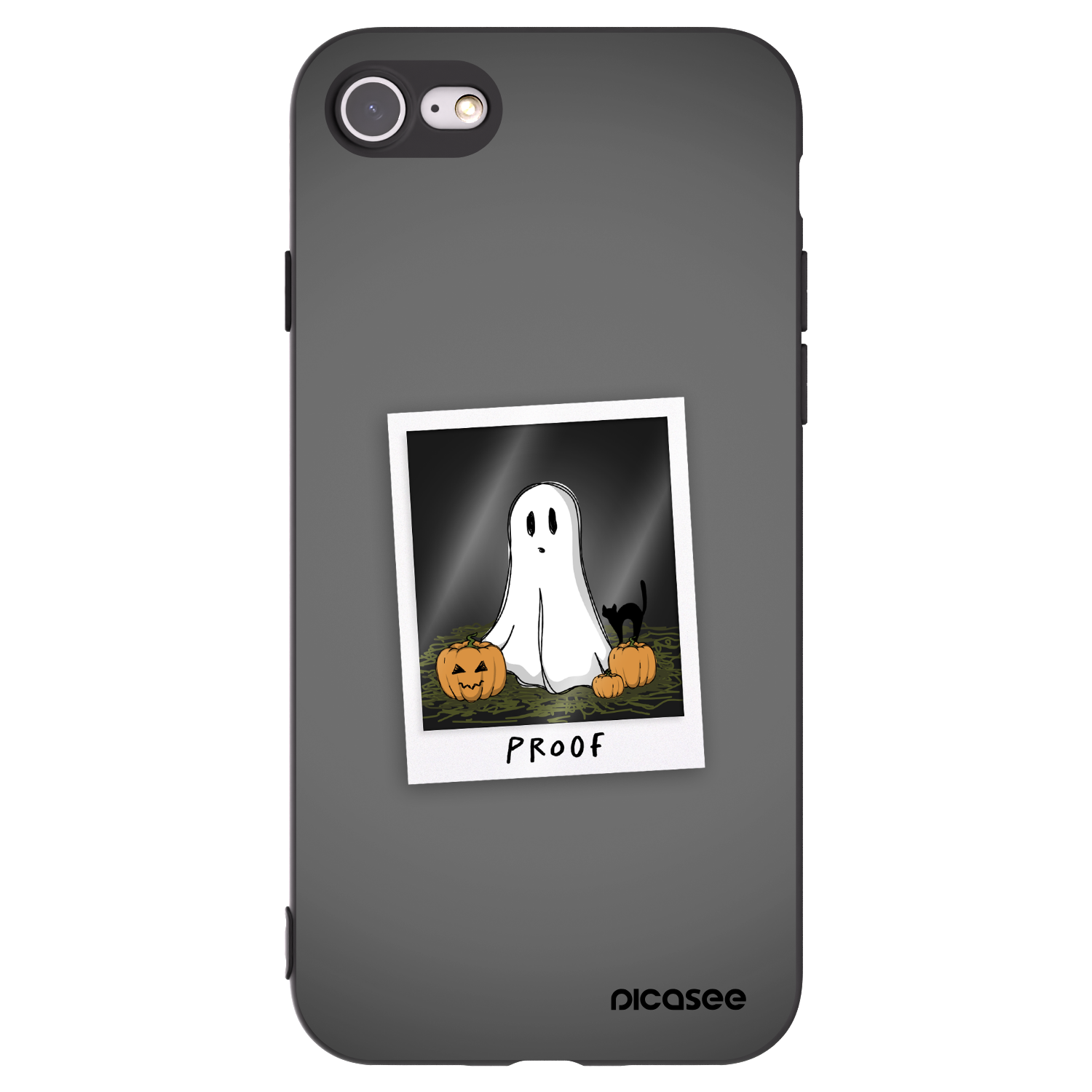 Picasee Apple iPhone SE 2020 Hülle - Schwarzes Silikon - Proof