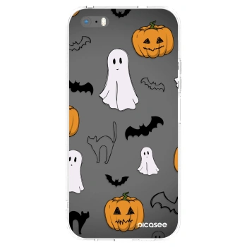 Apple iPhone 5/5S/SE Hülle - Transparentes Silikon - Spooky crew