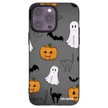 Picasee Apple iPhone 14 Pro Max Hülle - Schwarzes Silikon - Spooky crew
