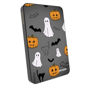 Powerbank mit MagSafe 5 000 mAh Grau - Spooky crew