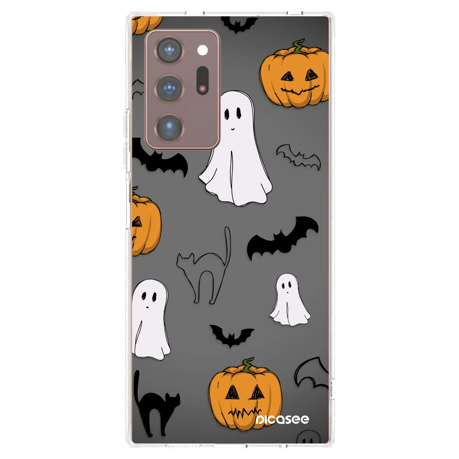 Picasee Samsung Galaxy Note 20 Ultra Hülle - Transparentes Silikon - Spooky crew
