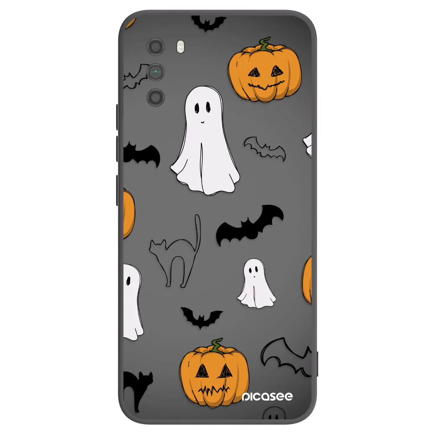 Picasee Xiaomi Poco M3 Hülle - Schwarzes Silikon - Spooky crew