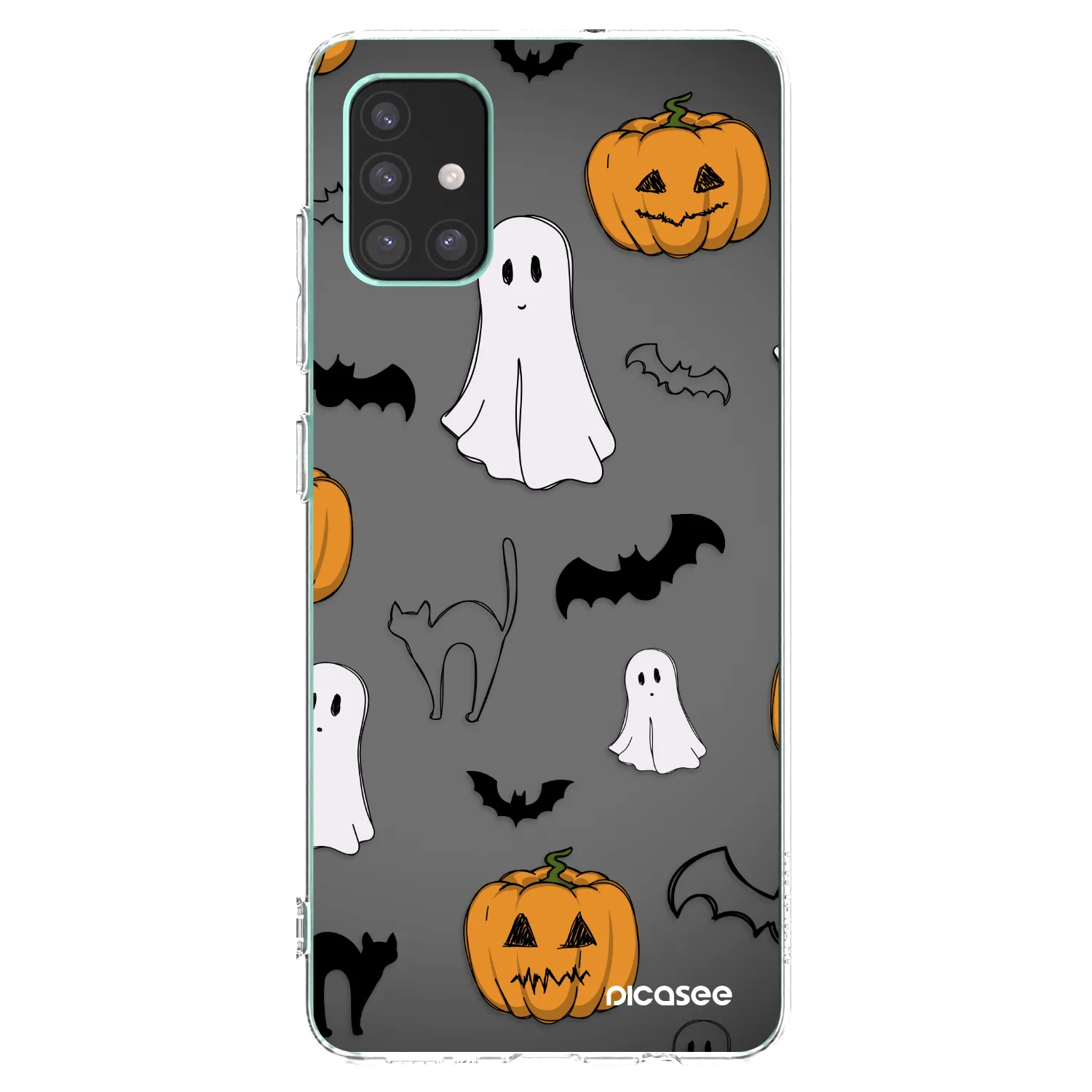 Picasee Samsung Galaxy M51 M515F Hülle - Transparentes Silikon - Spooky crew