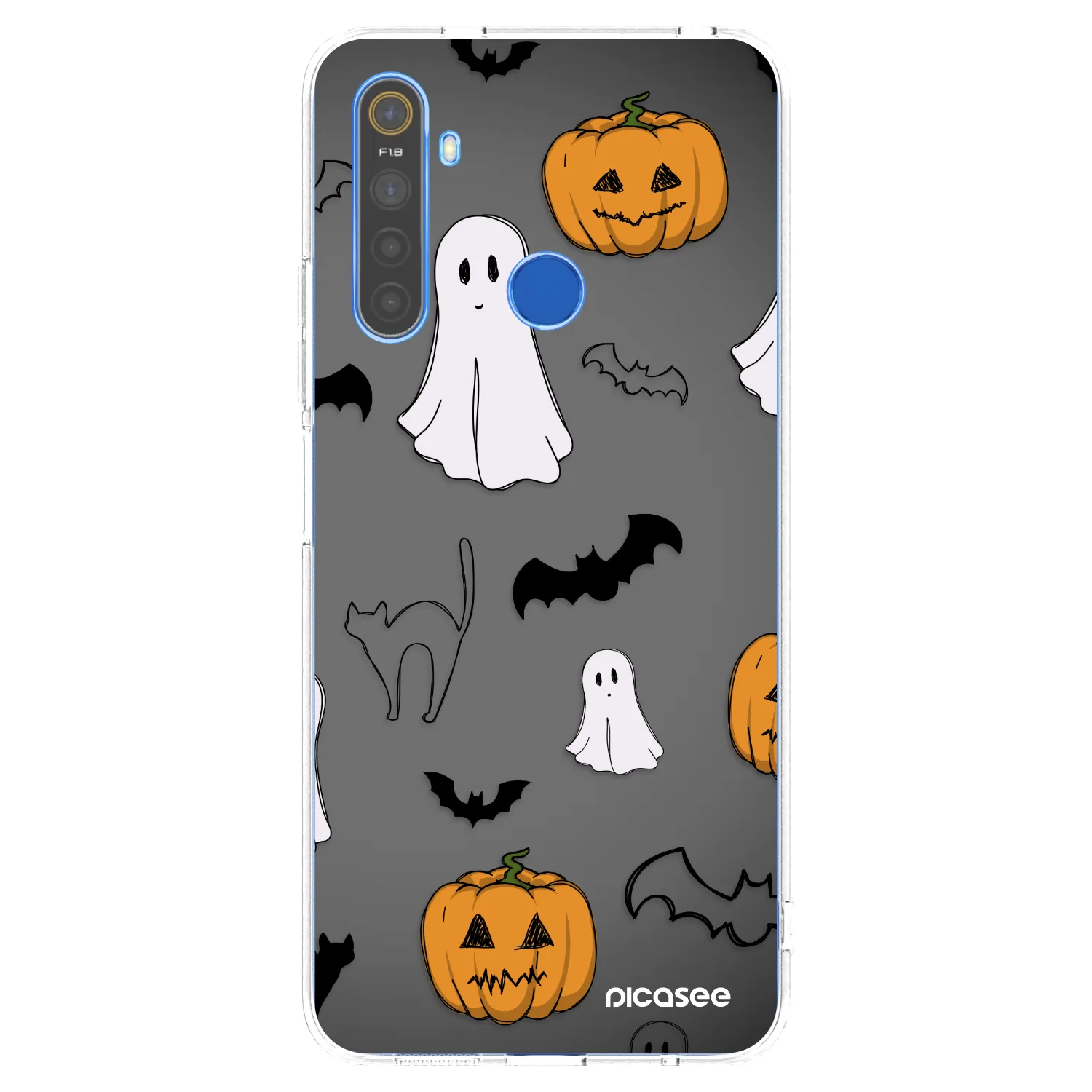 Picasee Realme 5 Hülle - Transparentes Silikon - Spooky crew
