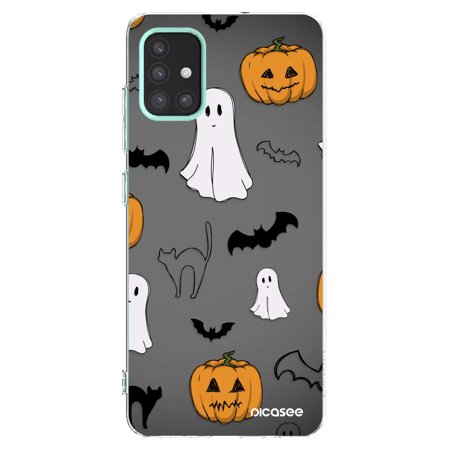 Picasee Samsung Galaxy M31s Hülle - Transparentes Silikon - Spooky crew
